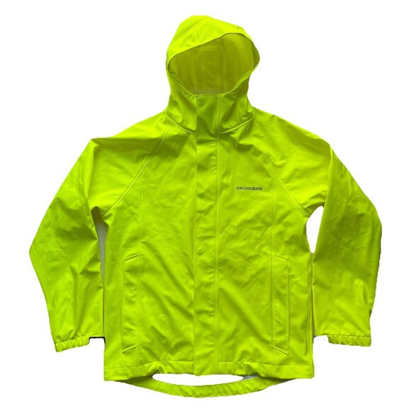 Grundens Men's Neptune 319 Fishing Jacket Waterproof Hi-Viz Yellow Rain Coat Sm - Picture 3 of 16